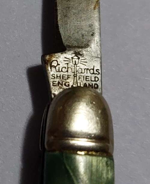 Richards Sheffield 'Green-mother-of-pearl-detail' Pocket Knife