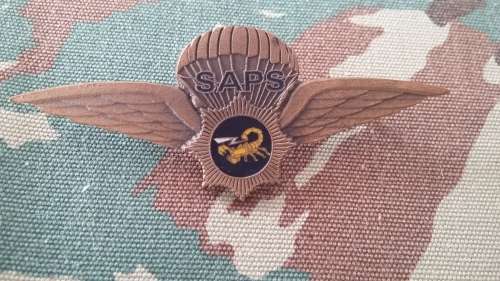 Bronze Police Pilot Wings Pins Intact