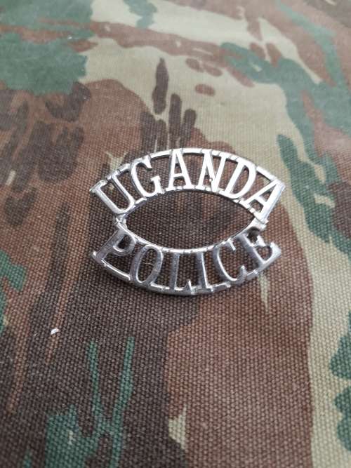 Uganda Police Shoulder Badge With 2 Lugs  Intact