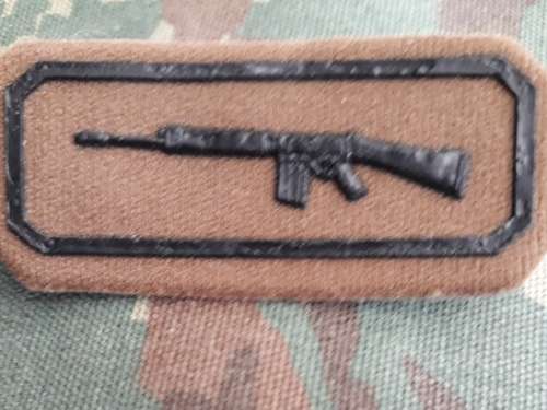 South Africa Army Work Suite Skiet Balkie/Shooting Badge Both Pins Intact
