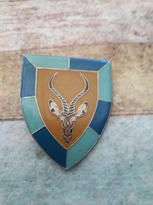 South West Africa 102 Battalion Flash Only 1 Pin Intact