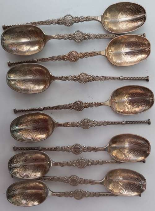 10 x Silver teaspoons 109gram