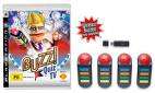 PLAYSTATION 3 WIRELESS BUZZ CONTROLLERS + BIG QUIZ TV GAME