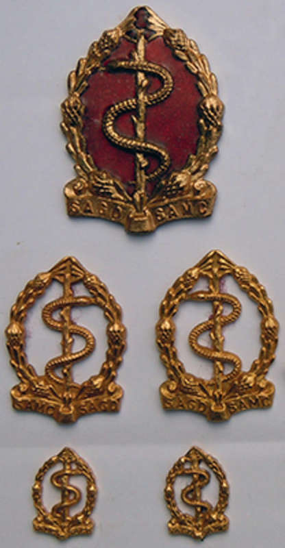 SAGD - Beret Badge & Collar, Mess Dress Set (Metal - 1970 - 1983)