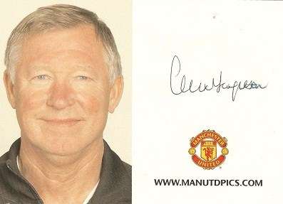 SIR ALEX FERGUSON autograph - original signature!!!