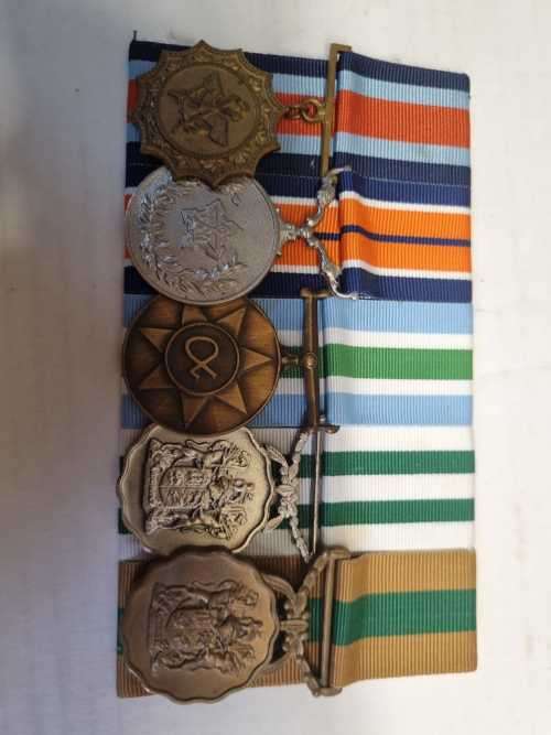 SADF Medal Group x5 to AB Abrahamse