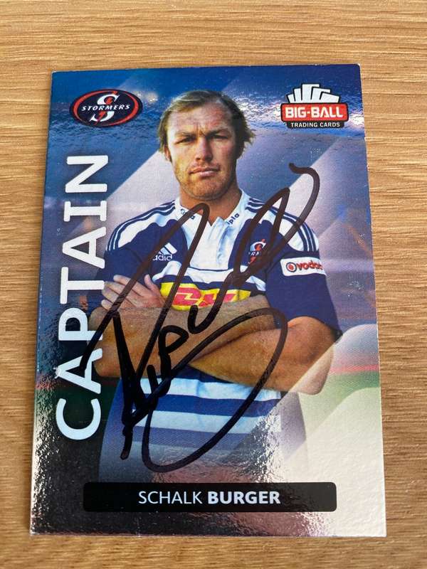 Rugby Autograph | Springboks | Schalk Burger