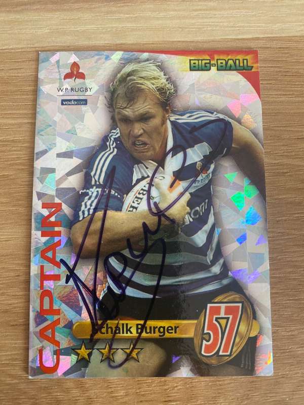 Rugby Autograph | Springboks | Schalk Burger