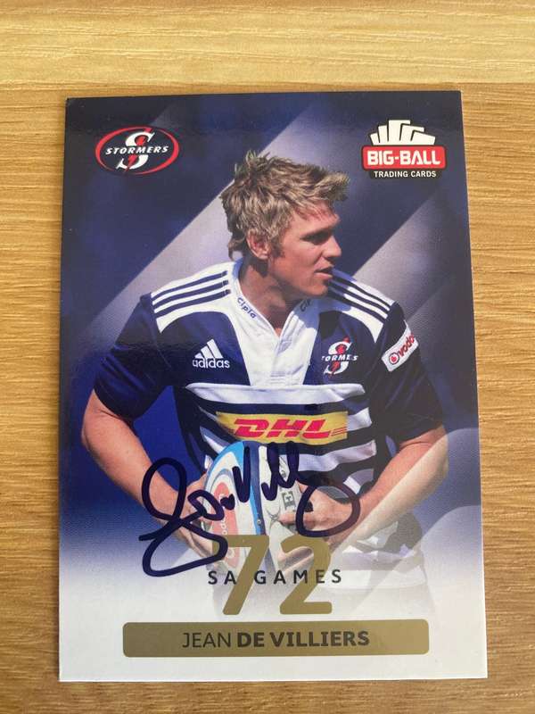 Rugby Autograph | Springboks | Jean de Villiers