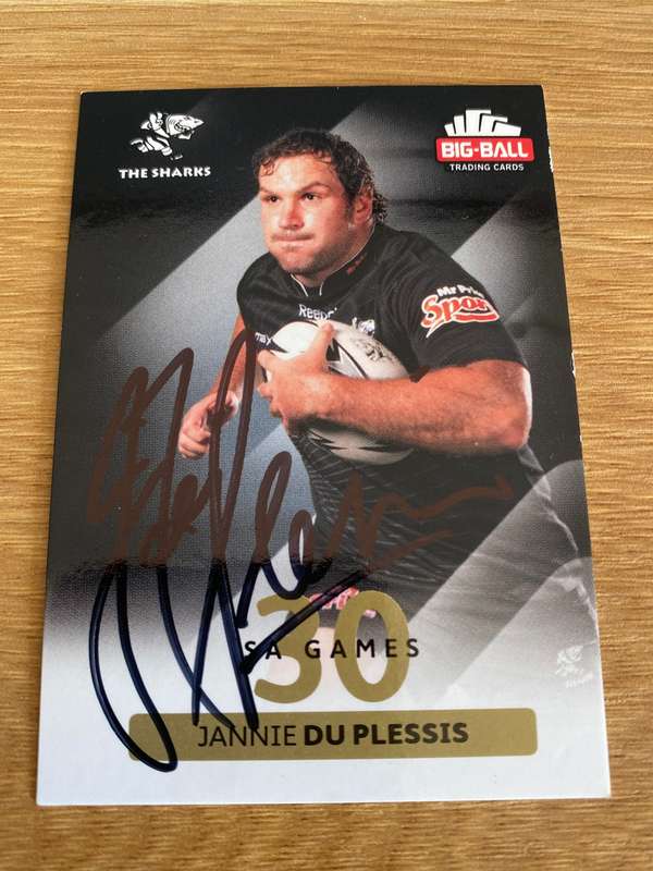 Rugby Autograph | Springboks | Jannie du Plessis