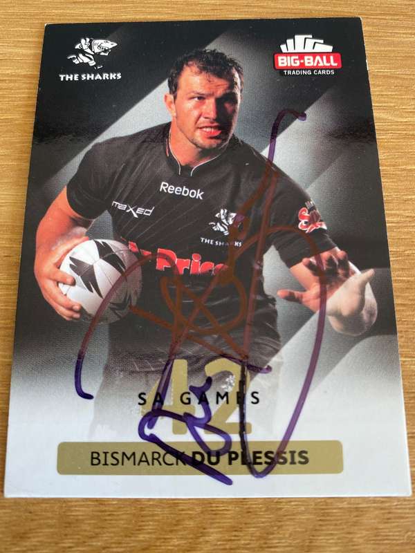 Rugby Autograph | Springboks | Bismarck du Plessis
