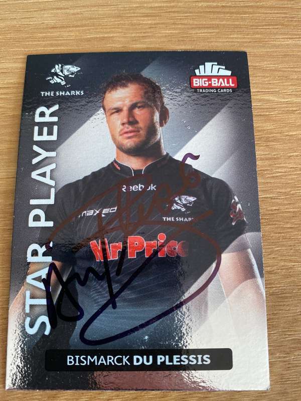 Rugby Autograph | Springboks | Bismarck du Plessis