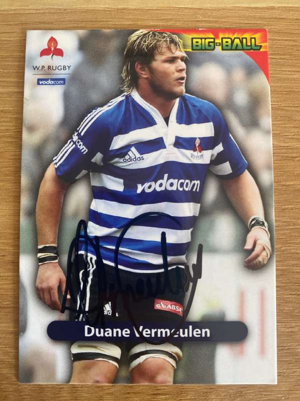 Rugby Autograph | Springboks | Duane Vermeulen