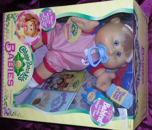 MINT! Cabbage Patch Kids - "Messy Face" Baby boy doll 'Zaire Alfredo'
