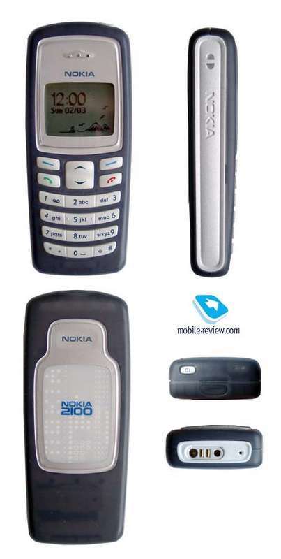 Nokia 2100 Cellphone & Charger -- Grey --