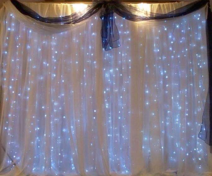 4M X 1.5M LED Curtain Fairy Light,  Available in White and Blue