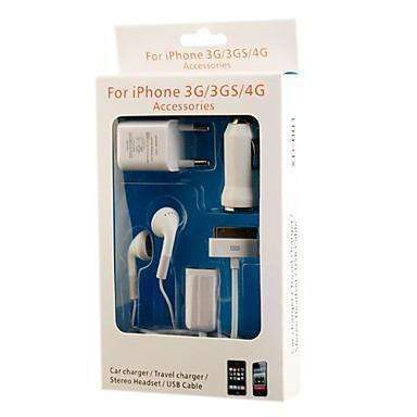 5 in 1 travel charger kit for iPhone 4