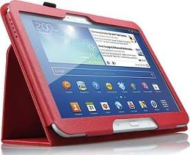Samsung Galaxy 10.1 Tab 3 P5200 Leather Case Stand with Magnetic Close
