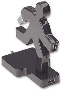 USB 4 Port Manhattan Running Man Hub