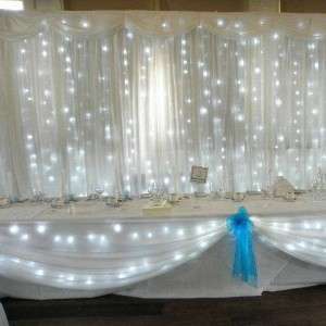 3M X 2.5M LED Curtain Fairy Light, Multicolour & Blue