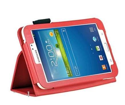 P3200/T211 Leather Case Stand Samsung Tab 3, 7inch