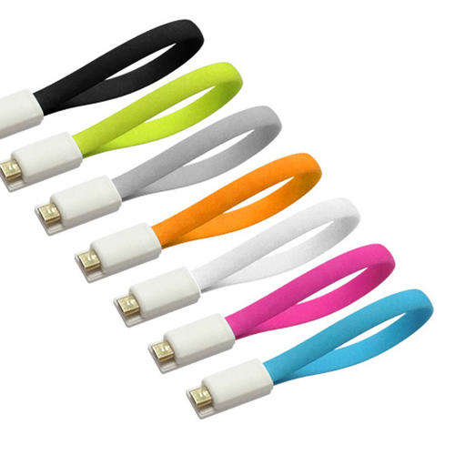 Magnet Micro USB Data Sync Charger Flat Mini Cable for Samsung