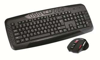 Wireless Keyboard & Mouse Set, Multimedia 2.4ghz Combo