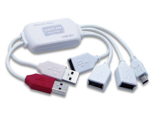 USB 3 Port Hub with Mini USB Charger