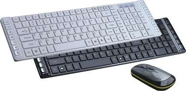 Wireless Slim Keyboard & Mouse Set, 10M Range