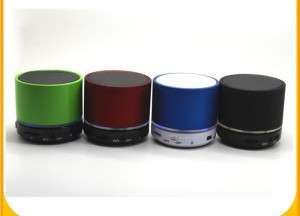 Bluetooth Mini Speaker with Micro SD Card Slot, USB Slot, Microphone, LED Light