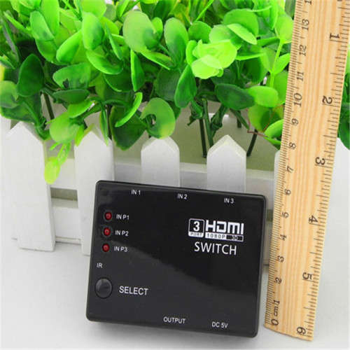 1080p Full HD 3 Port HDMI Switch with Remote Control for HDTV PS3 DVD