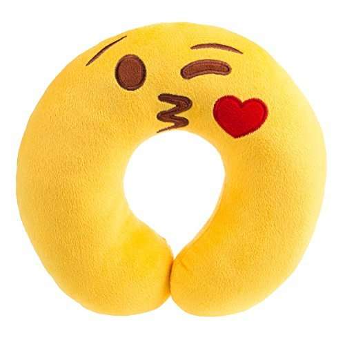 Emoji Travel Pillow with Free Emoji Cube Keyring