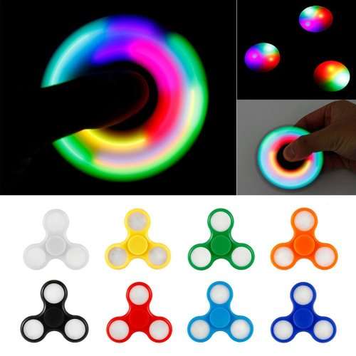 Switch Hand Spinner Fidget Toy with LED Lights