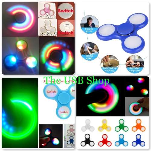 Switch Hand Spinner Fidget Toy with LED Lights