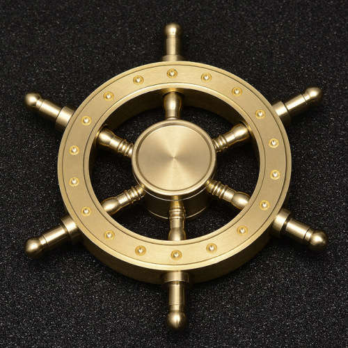 Nautical Gold Fidget Spinner Stress Reliever Toy
