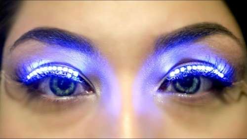 Interactive Led Eyelashes Ideal for Teen Parties, Clubbing