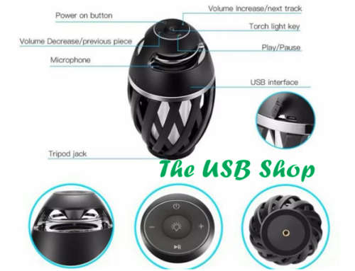 "Local Stock" Flame Atmosphere Lamp with Bluetooth Speaker