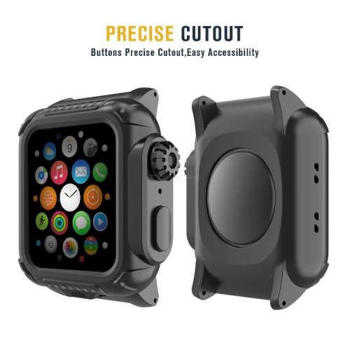 "Local Stock" Protective Case with Strap Band Built-in Screen Protector for 44mm Apple Watch Series