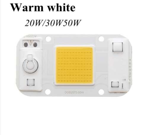 COB LED Chip Floodlight Spotlight AC220-240V - 50W Warm White