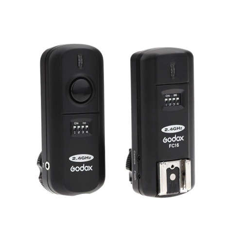 FC-16 C 2.4GHz 16 Channels Wireless Remote Flash Studio Strobe Trigger & Receiver for Canon 5D 6D 7D