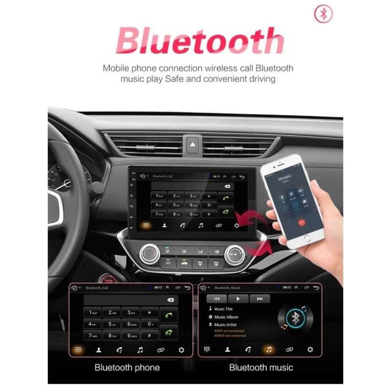 2 Din Android 8.1 Car Radio Multimedia Player Universal GPS Navigation Bluetooth WiFi