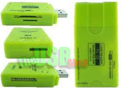Red Bridge Multi Card Reader, Reads Micro SD, SD, M2, Pro Duo etc, A Must Have