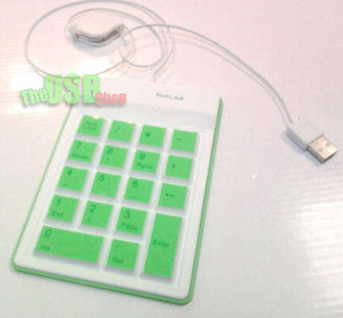 Mini Silicone USB Numeric Number Keypad!! Spill Proof!! Available in Blue, Green, Pink & Purple!!