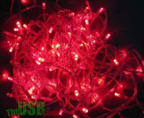 10M LED Fairy Lights!! Total of 100 Bulbs Per 10M!! Available in Blue, Red & Multi-Color!!