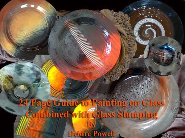 Kiln Fired Painting on Glass combined with Glass Slumping