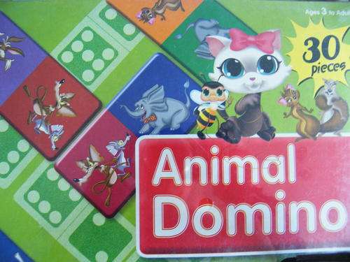 2 IN ONE DOMINO GAME - ANIMAL DOMINO PLAY THE OLD FASHION WAY OR TEACH YOUR CHILD TO MATCH