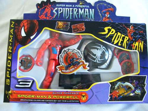 BRAND NEW SPIDERMAN WITH DISC SHOOTER!!! GREAT GIFT
