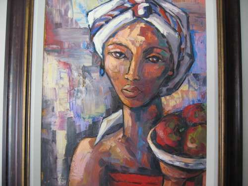 DANTE RUBEN   OIL PAINTING  "CAPE MALAY WOMAN"