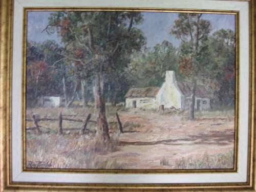 ROY TAYLOR  OIL PAINTING  `FARMYARD`