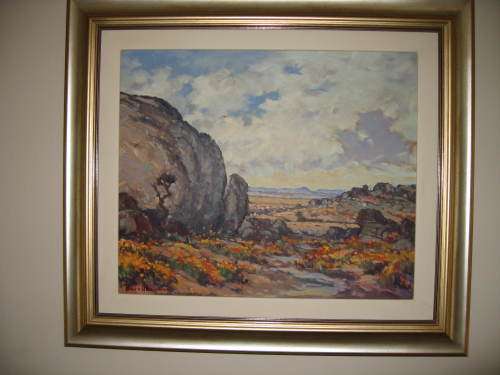 Piet Van Heerden Oil Painting `Namaqualand`